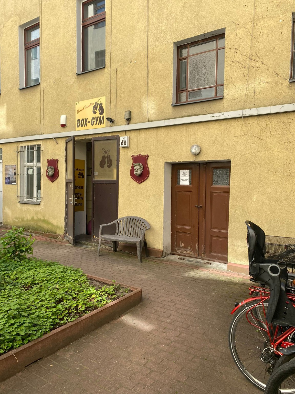 Eingang zum Boxstudio von Box-Gymnastik e.V.